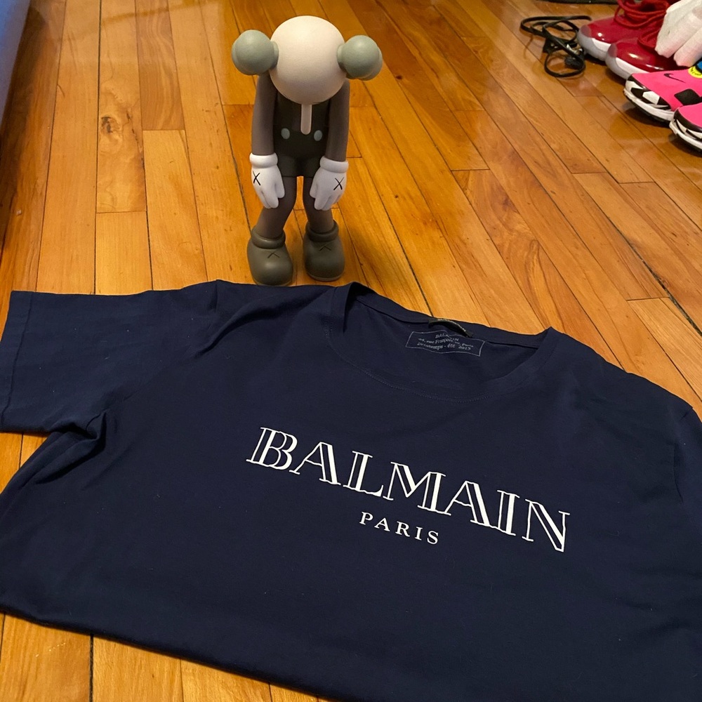 Balmain Teeshirt - Navy Blue XXL